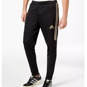 Adidas Men's Tiro Metallic Gold/Black Ankle-Zip Soccer Pants